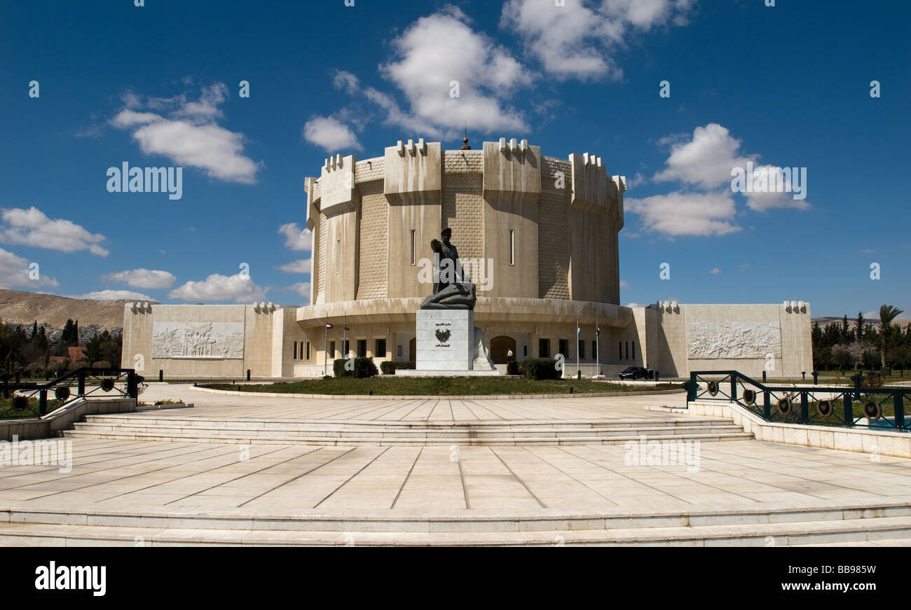 La guerre d'octobre Panorama un mémorial à la guerre de 1973 avec Israël Damas Syrie Banque D'Images