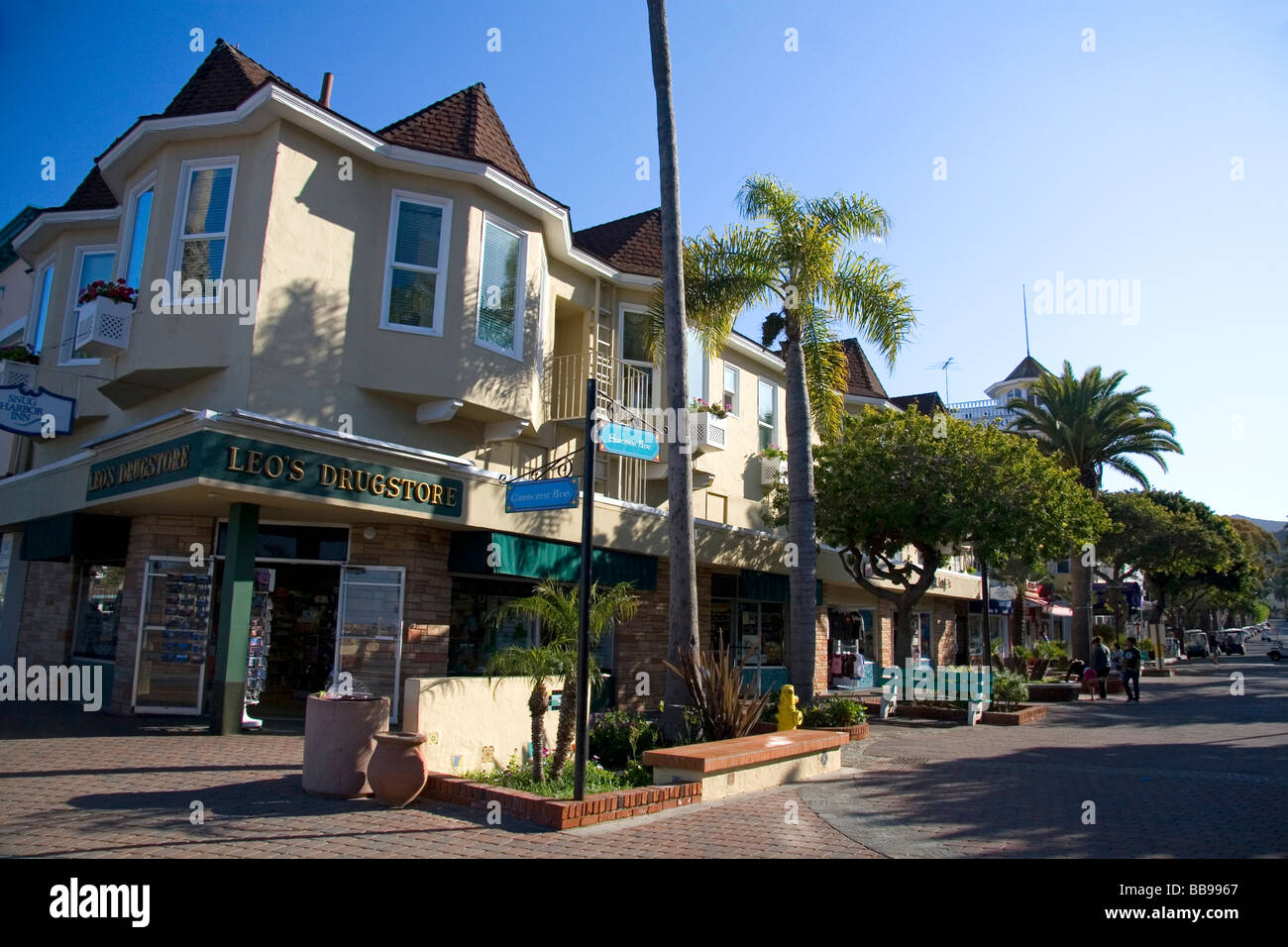 La ville d'Avalon sur l'île de Catalina, California USA Banque D'Images