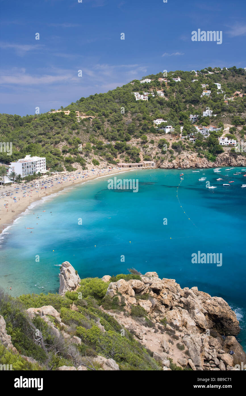 Cala San Vicente Ibiza Iles Baléares Espagne Banque D'Images