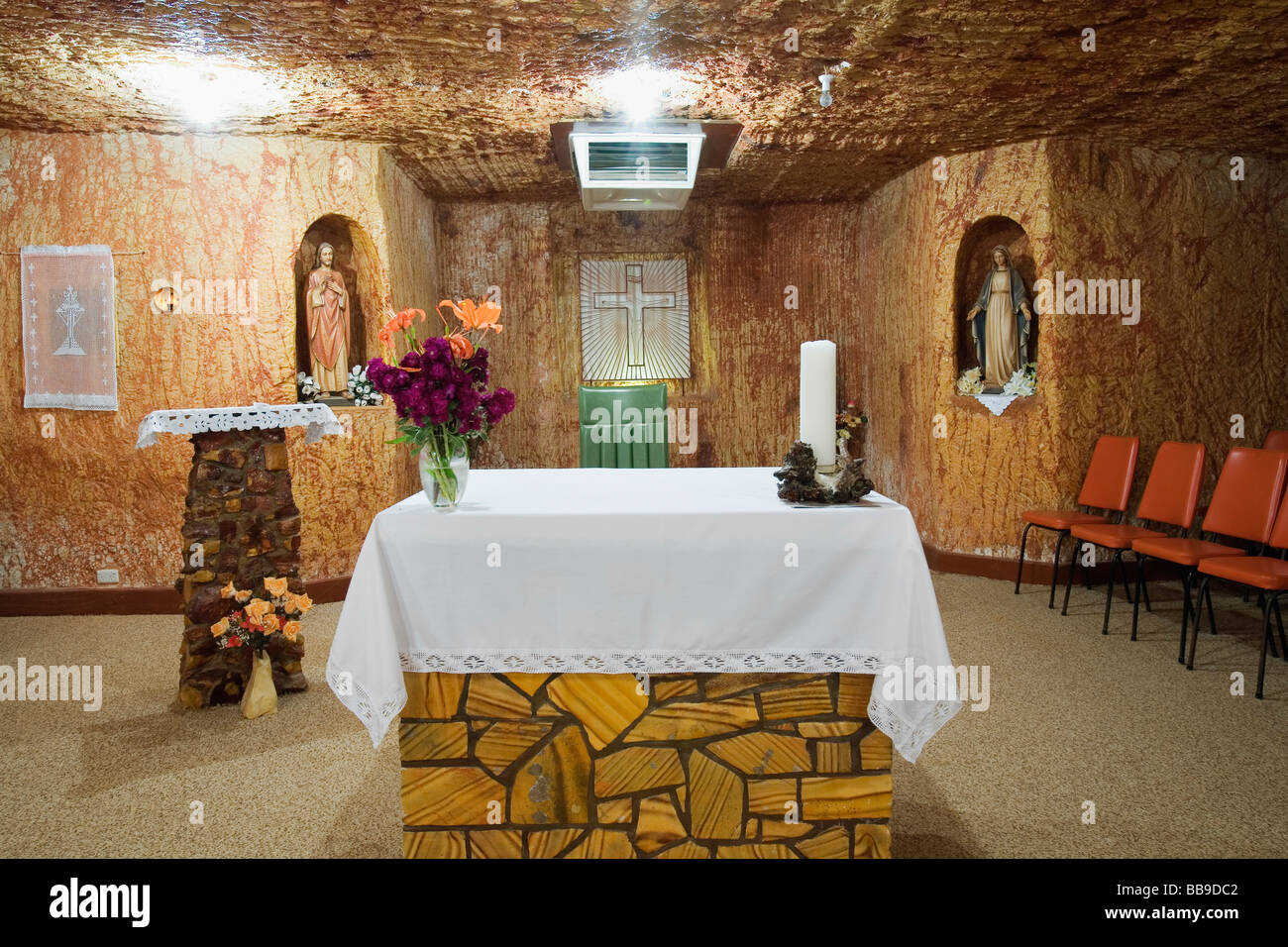 St Peter et Paul Eglise Catholique. Coober Pedy, South Australia, Australia Banque D'Images