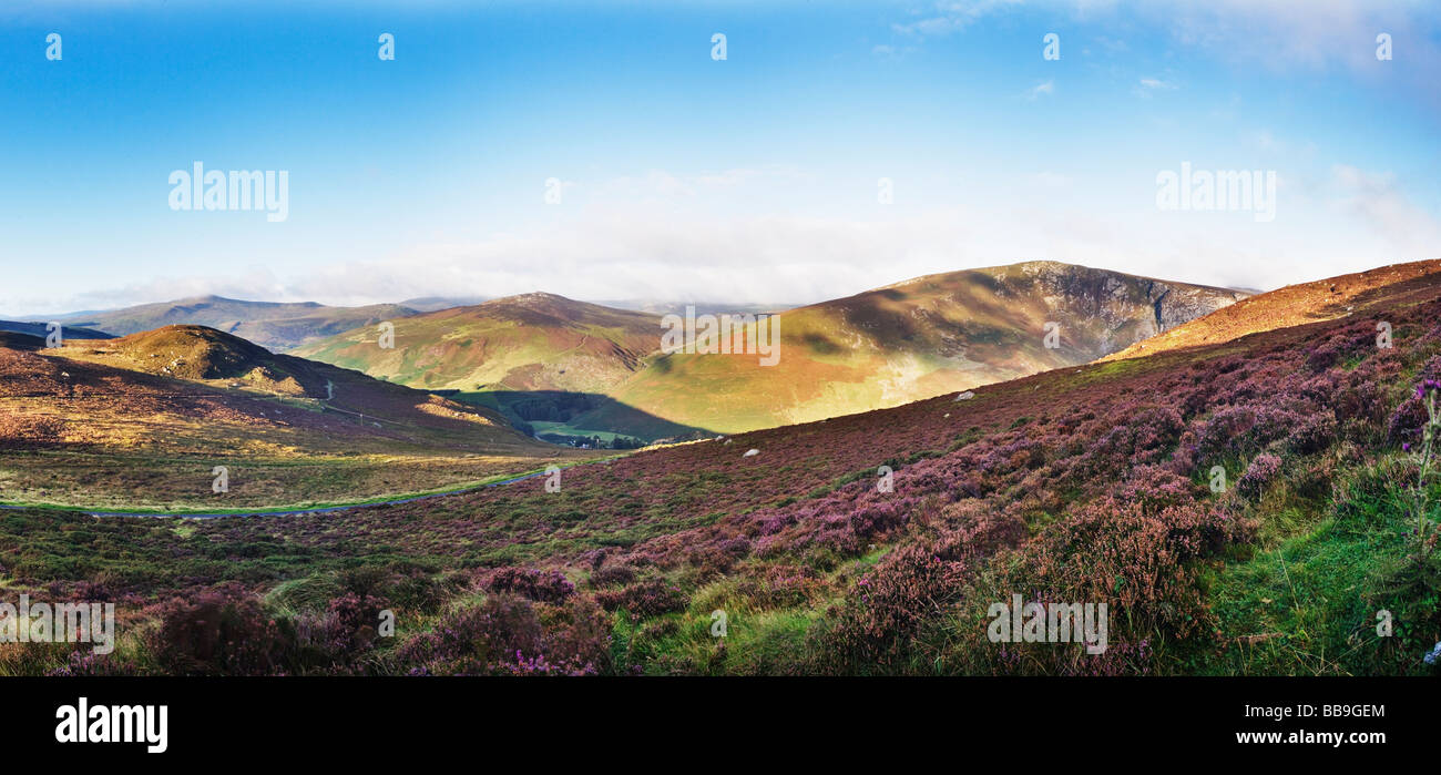 Image panoramique de montagnes Wicklow Irlande Banque D'Images