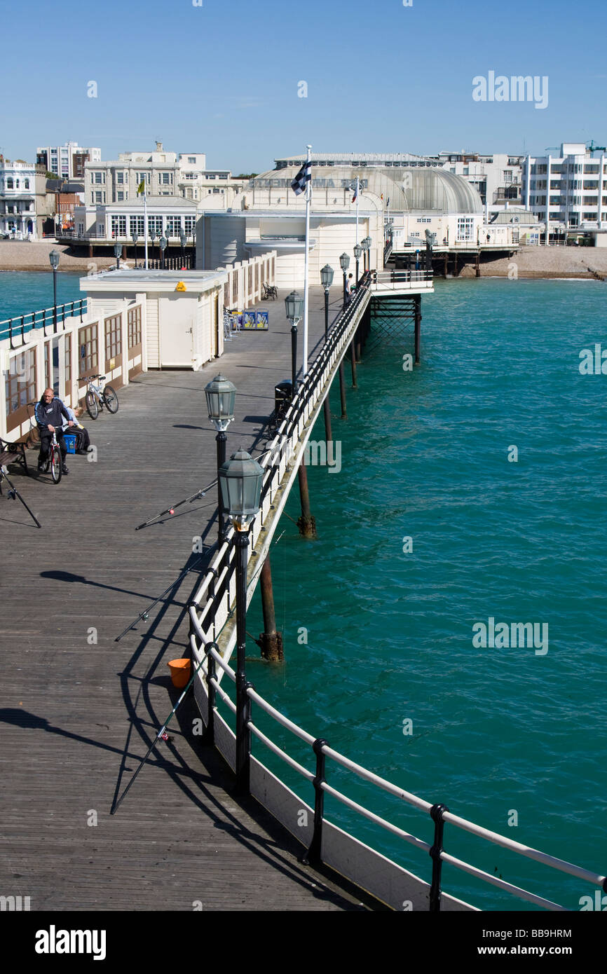 Jetée de worthing ville balnéaire Sussex England uk go Banque D'Images