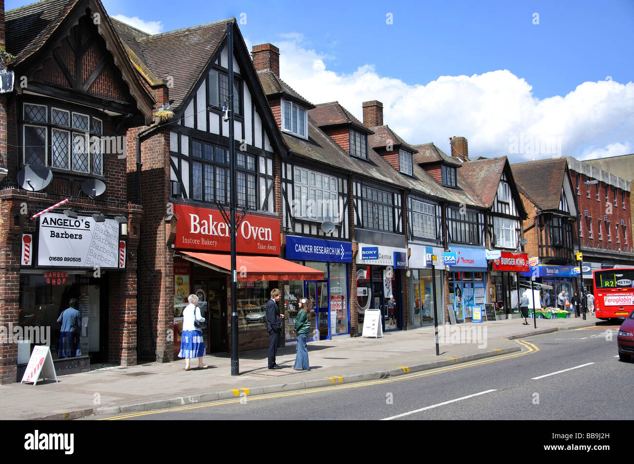 High Street, Orpington, London Borough of Bromley, Greater London, Angleterre, Royaume-Uni Banque D'Images