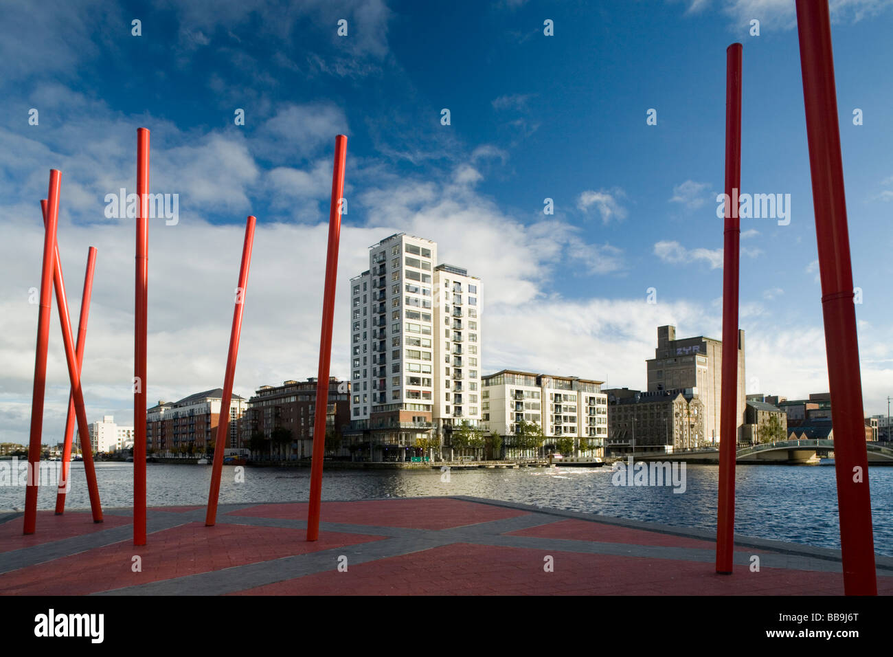 Grand Canal Dock Dublin Ireland Banque D'Images