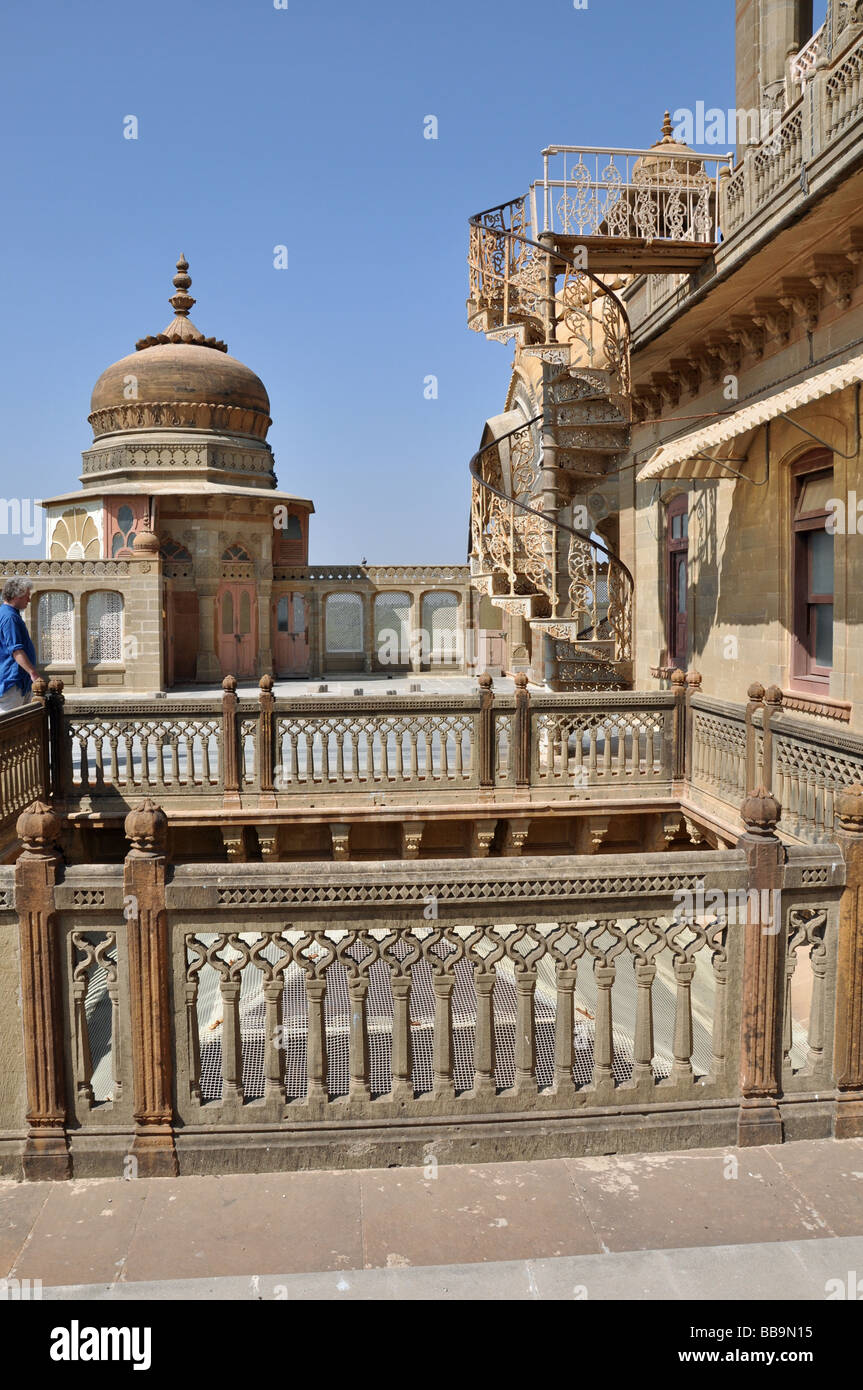 Le Palais de la région de Kutch Mandvi, Gujarat, Inde Banque D'Images