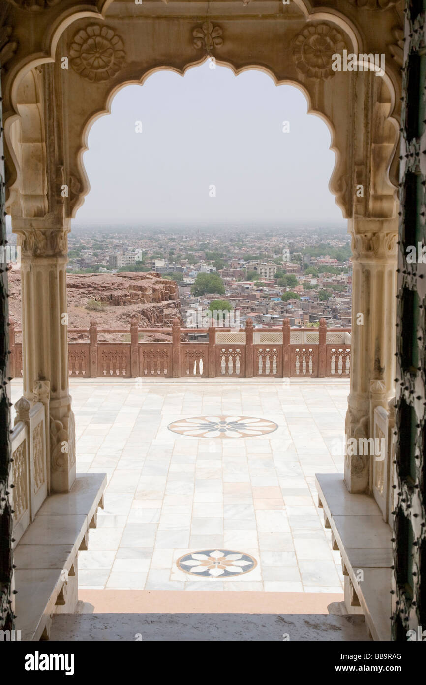 Inde Rajasthan Jodhpur Mehrangarh Fort Banque D'Images