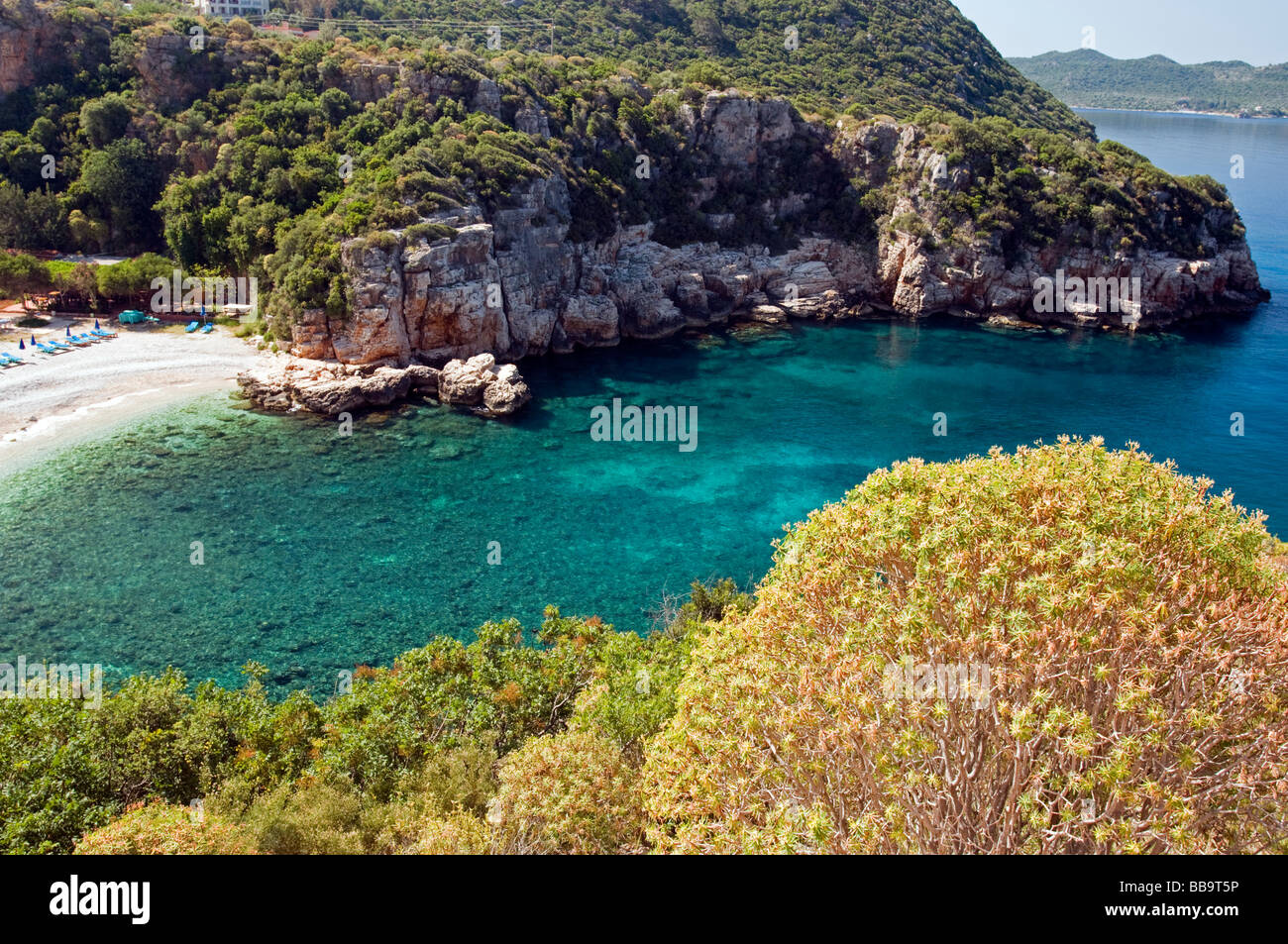 Buyuk Cakil plage de Kas, Turquie Banque D'Images