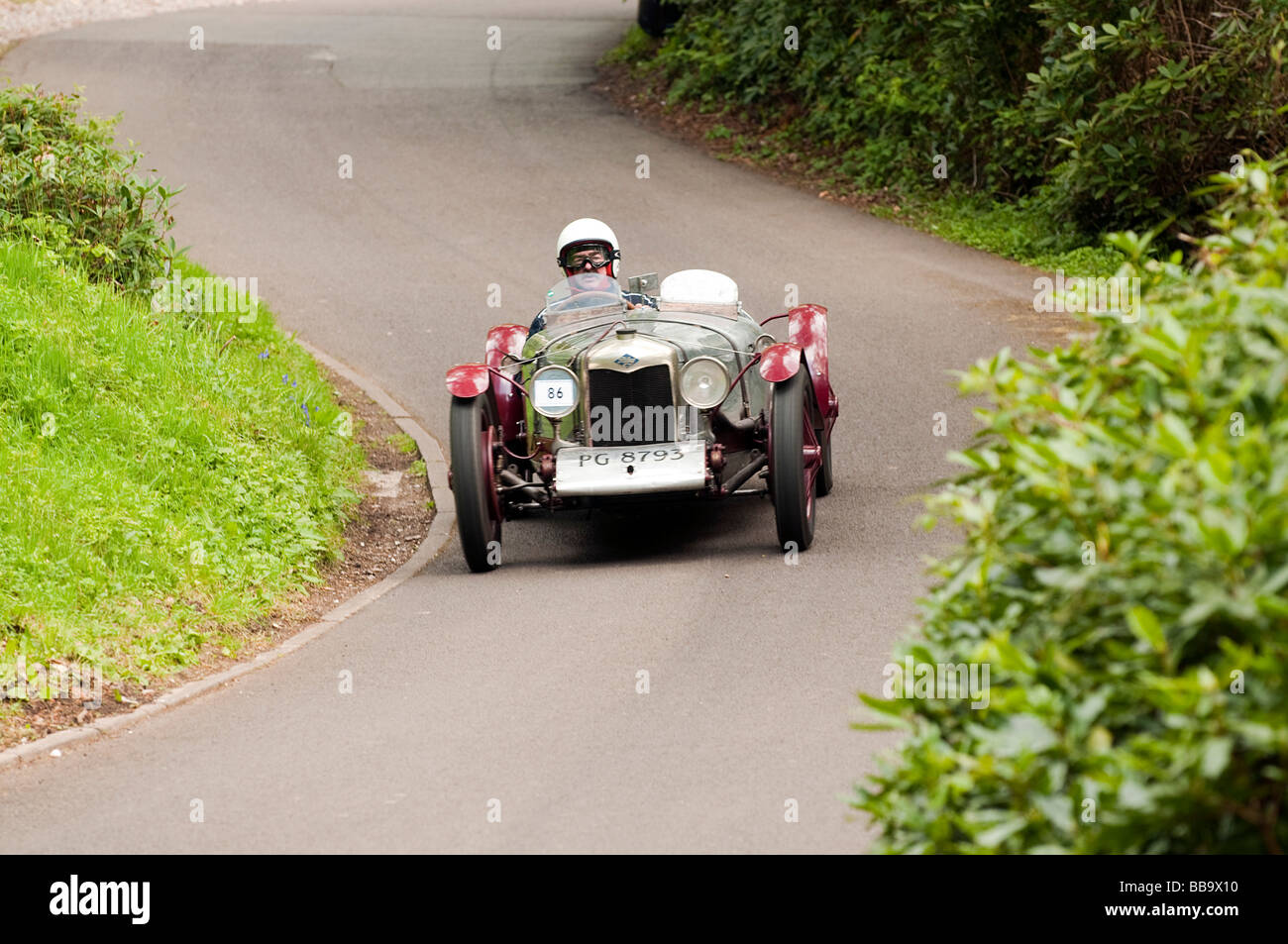 Riley 1930 Spécial 1098cc Wiscombe Hill Climb 10 Mai 2009 Banque D'Images