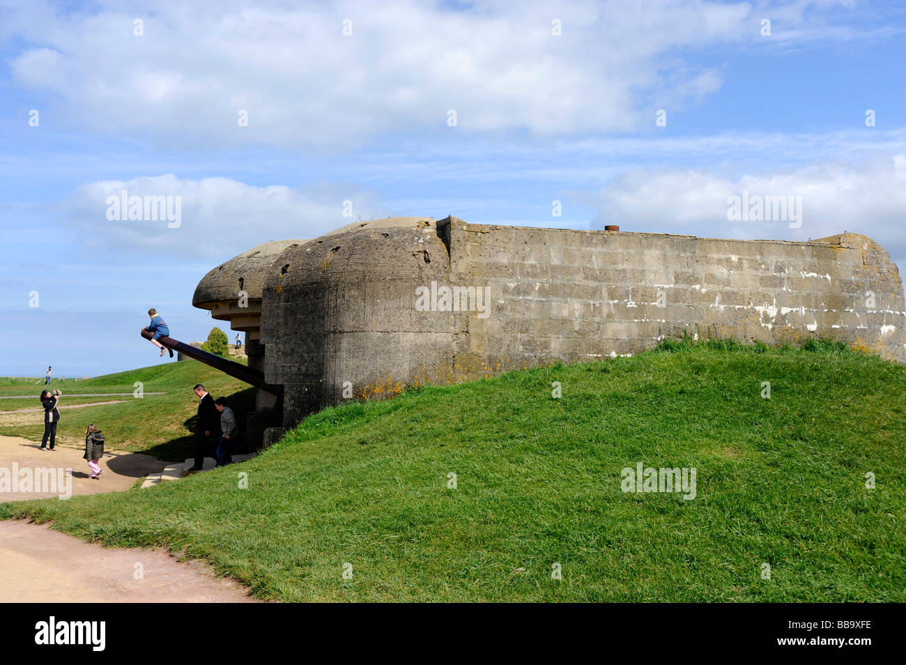 D jour batterie allemande de longues sur Mer Plage du Débarquement Calvados  Normandie France WWII Photo Stock - Alamy
