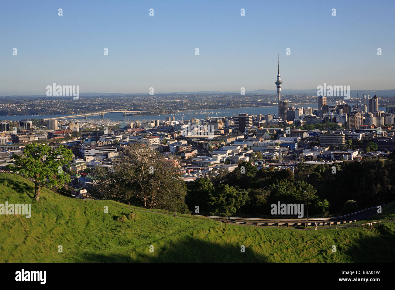Auckland City, vue de Mt Eden, Auckland, Nouvelle-Zélande Banque D'Images