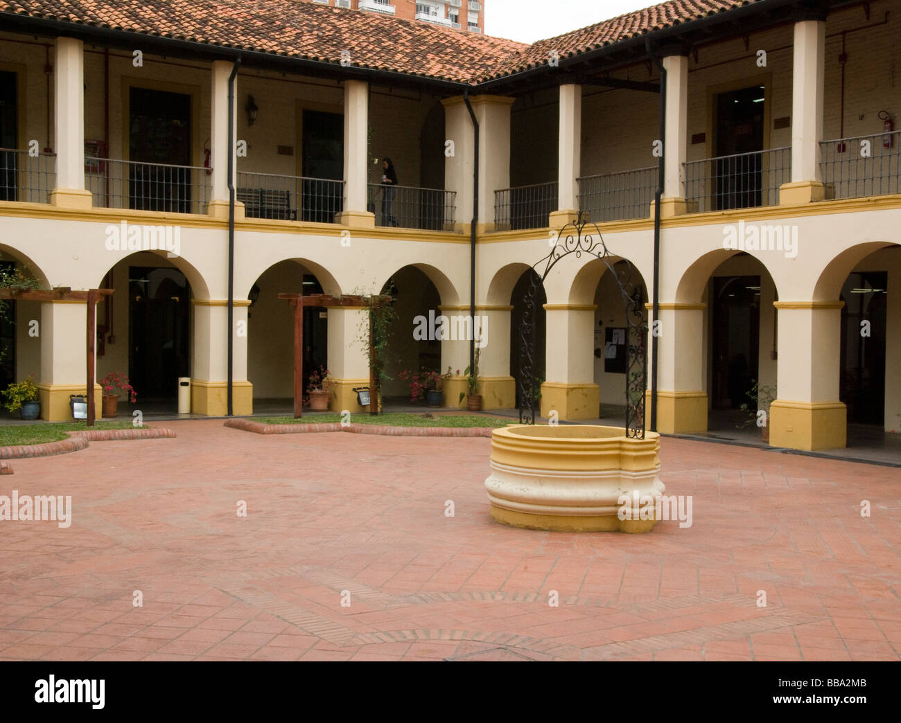 Asunción Paraguay.city.ex-Cour college militaire. Banque D'Images