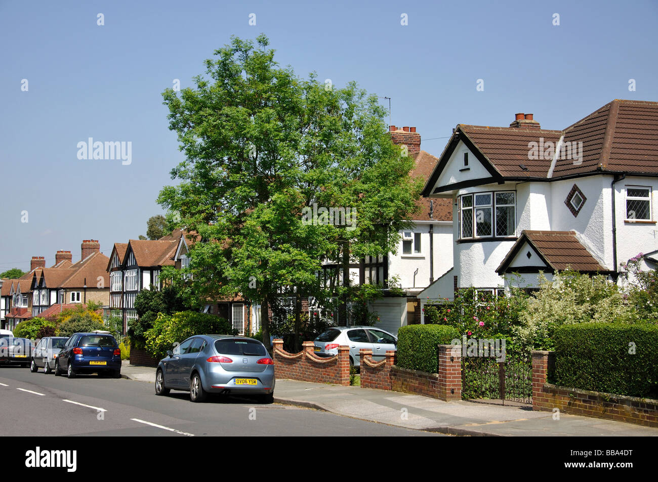 Gravel Road, Bromley Common, Bromley, Greater London, Angleterre, Royaume-Uni Banque D'Images