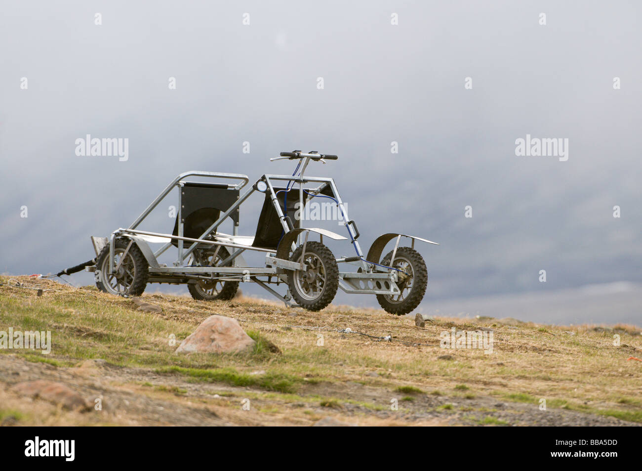 Longyearbyen Spitzberg véhicule fait maison Banque D'Images