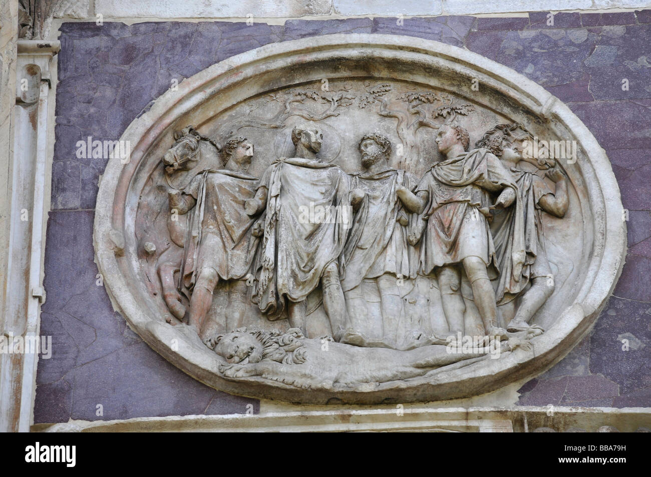 Détail, Arche de Constantine, quartier historique, Rome, Italie, Europe Banque D'Images