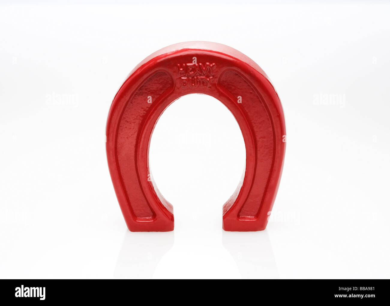 L'aimant en fer à cheval Banque D'Images