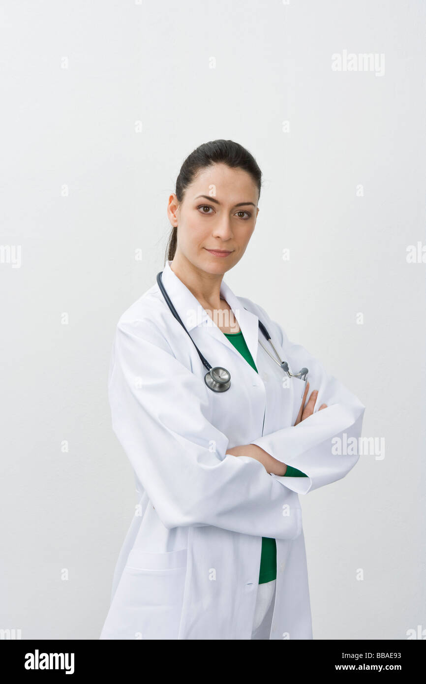 Portrait d'une femme médecin Banque D'Images