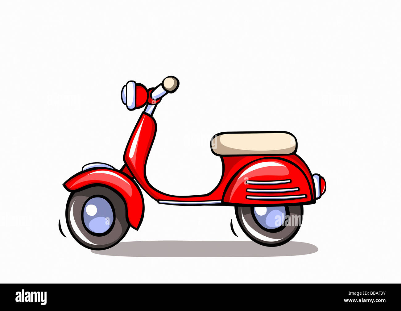 Un scooter Banque D'Images