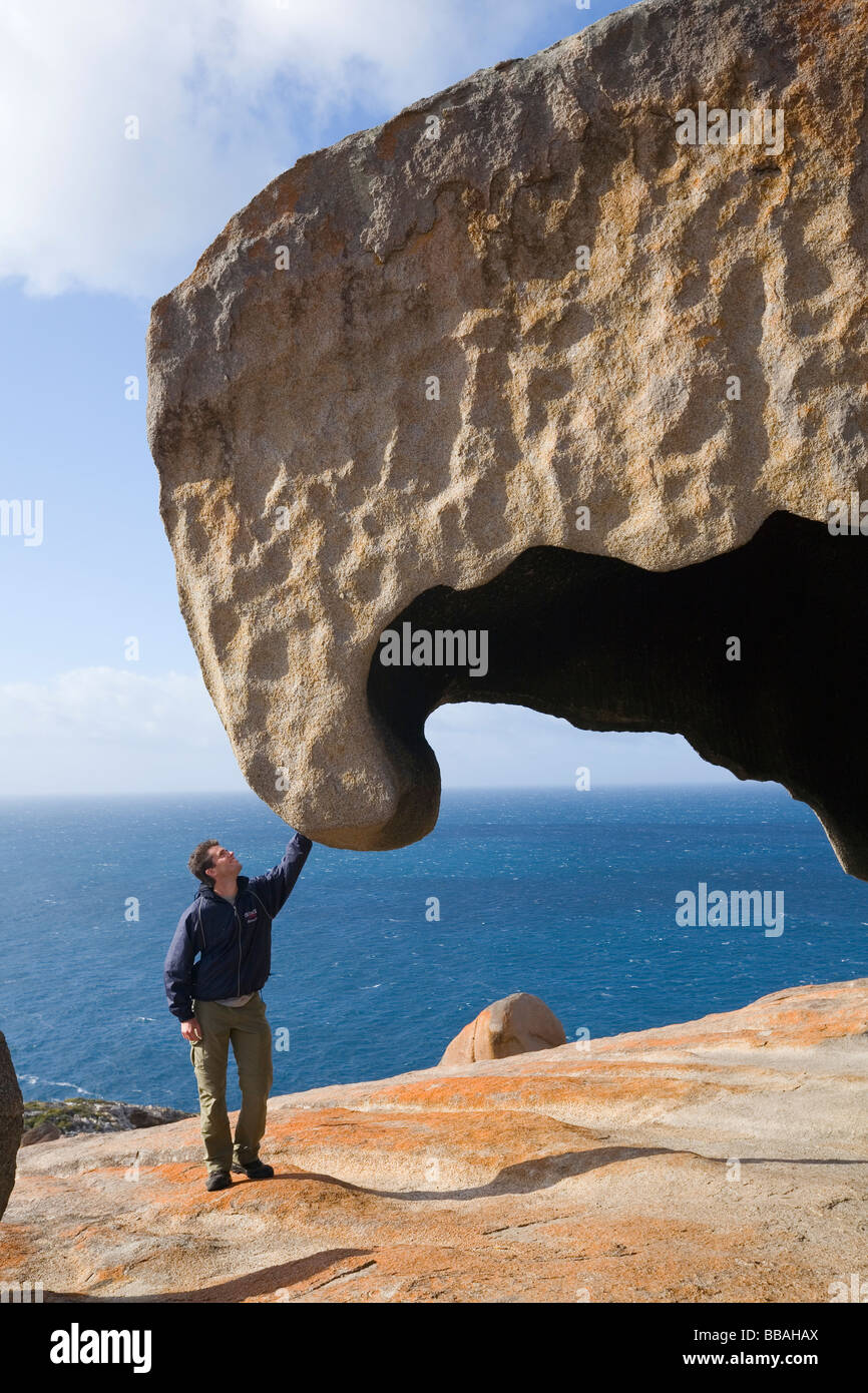 Remarkable Rocks dans le parc national de Flinders Chase, Kangaroo Island, Australie du Sud, Australie Banque D'Images