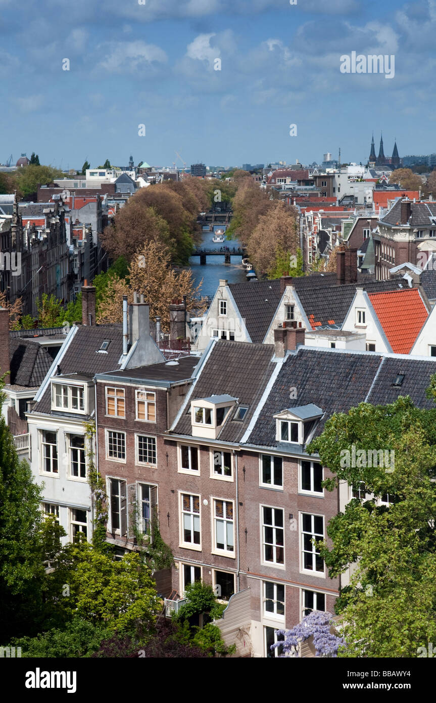 Vue sur Amsterdam à partir de Metz bâtiment & Co. Banque D'Images