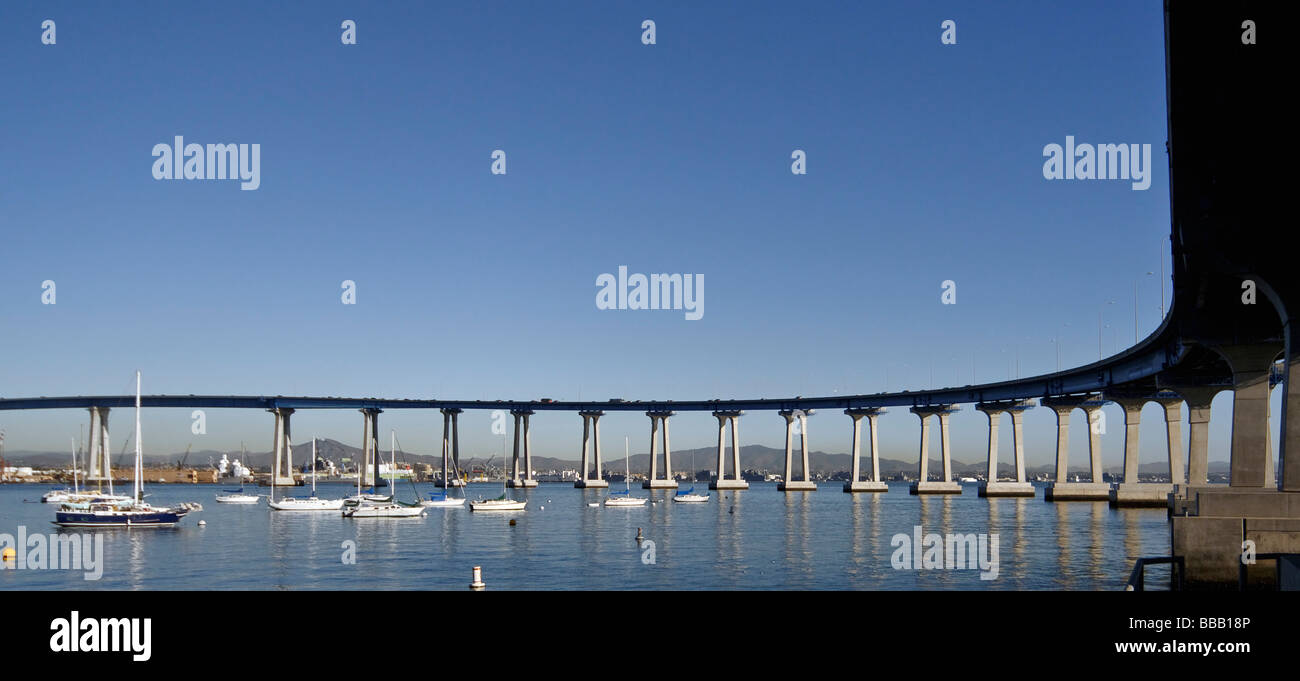 USA California San Diego Coronado Bridge Banque D'Images