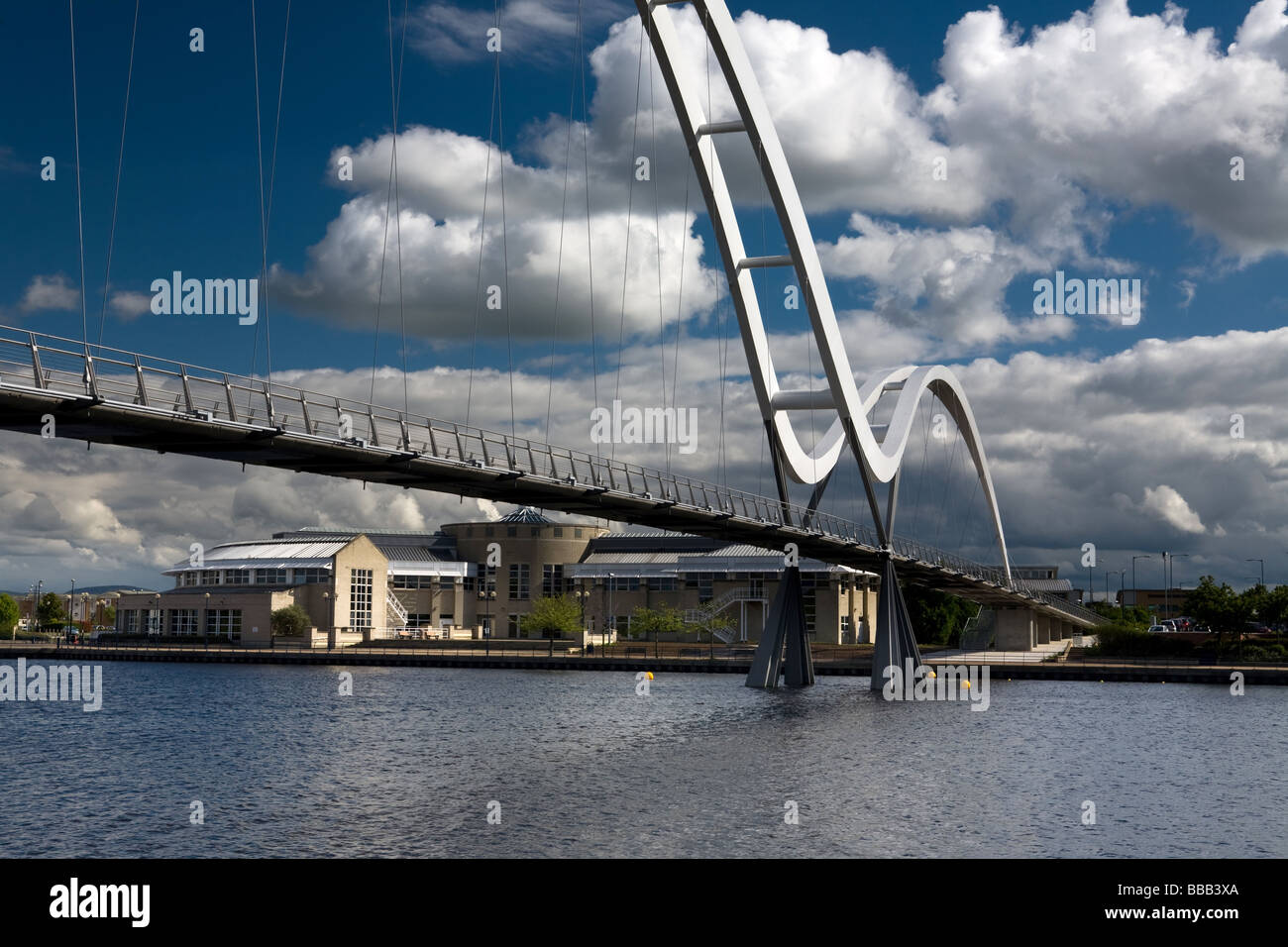 L'Infini Pont sur la Rivière Tees Stockton on Tees Cleveland Angleterre Banque D'Images