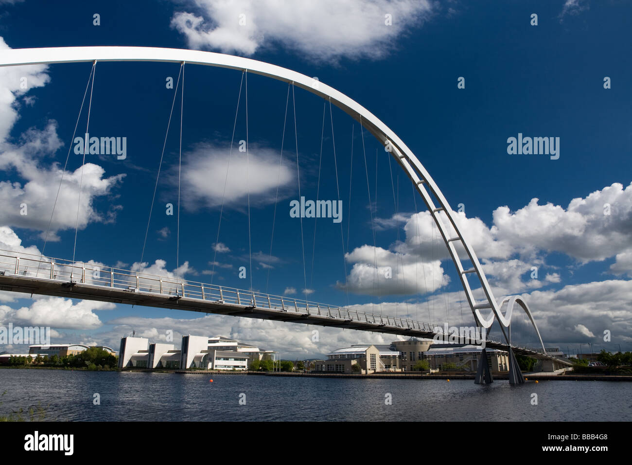 L'Infini Pont sur la Rivière Tees Stockton on Tees Cleveland Angleterre Banque D'Images