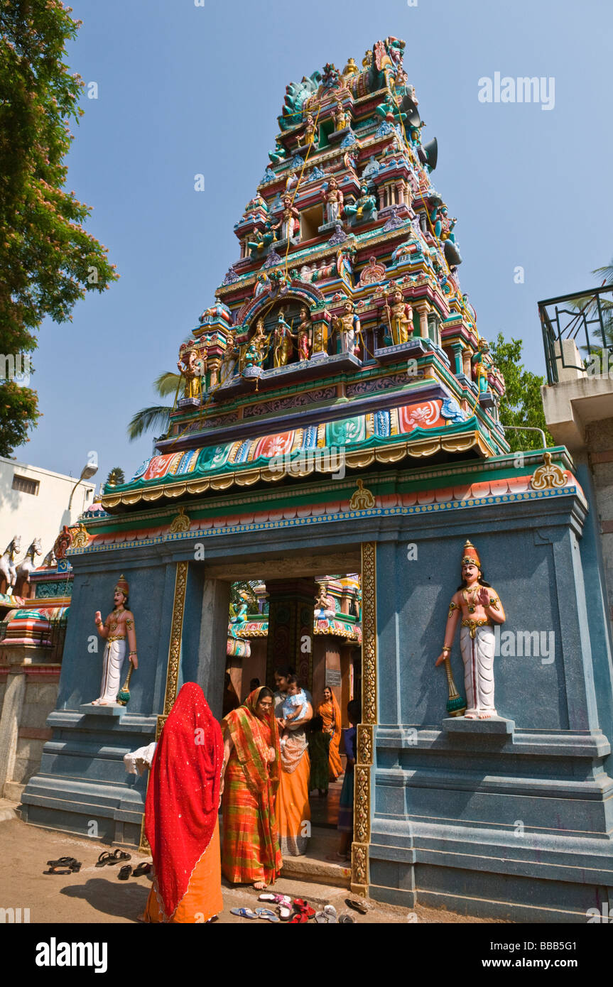 Temple Hindou Hanuman Bangalore Karnataka Inde Banque D'Images