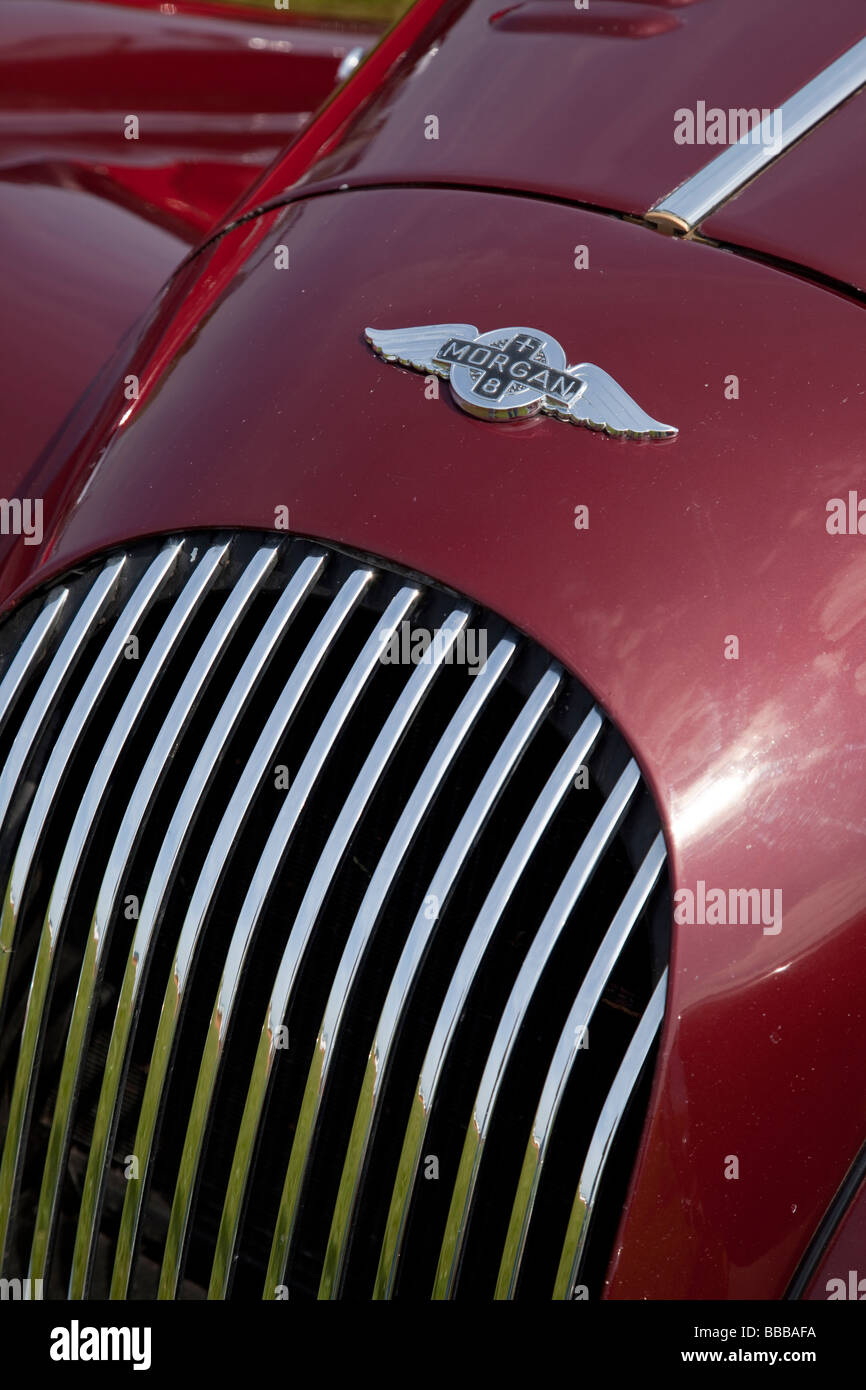 Morgan 8 badge du radiateur Banque D'Images