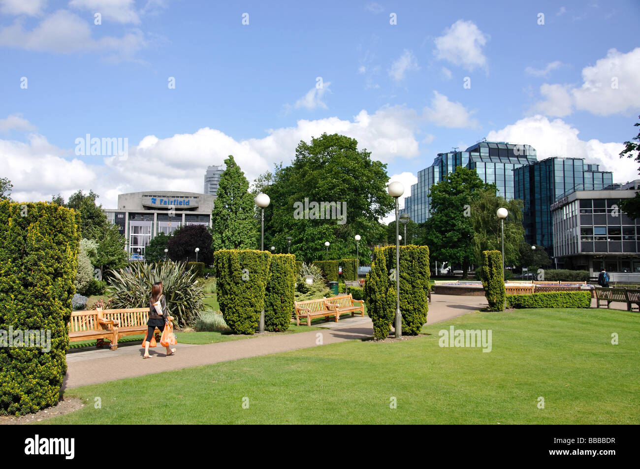 Le Queen's Gardens, Croydon, London Borough of London, Greater London, Angleterre, Royaume-Uni Banque D'Images