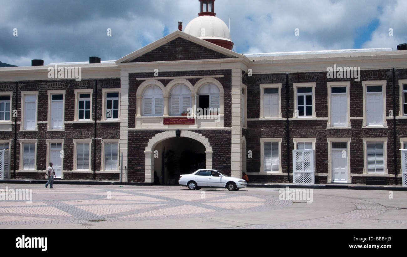 Musée national de bâtiment de style géorgien St Kitts Basseterre Banque D'Images