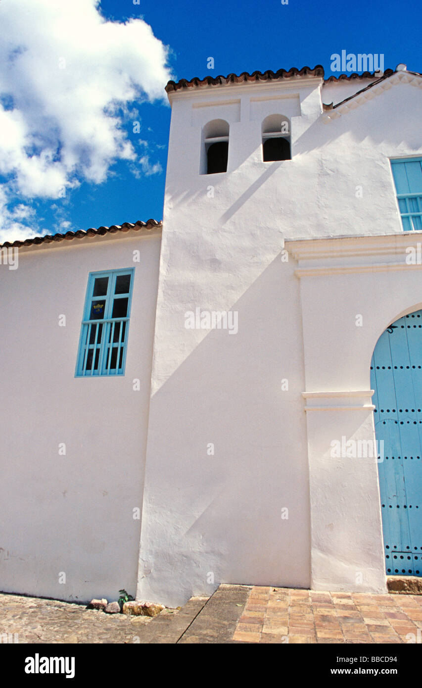 Église et couvent de Villa de Leyva, Boyacá, Colombie Banque D'Images