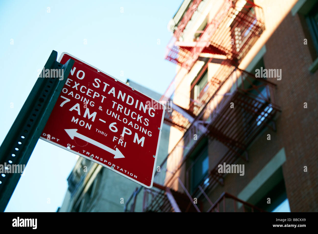 No parking sign, New York Banque D'Images