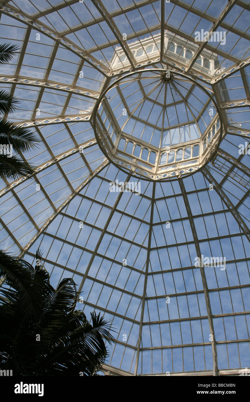 Le toit à l'intérieur de Sefton Park, Liverpool, Merseyside, Royaume-Uni Banque D'Images