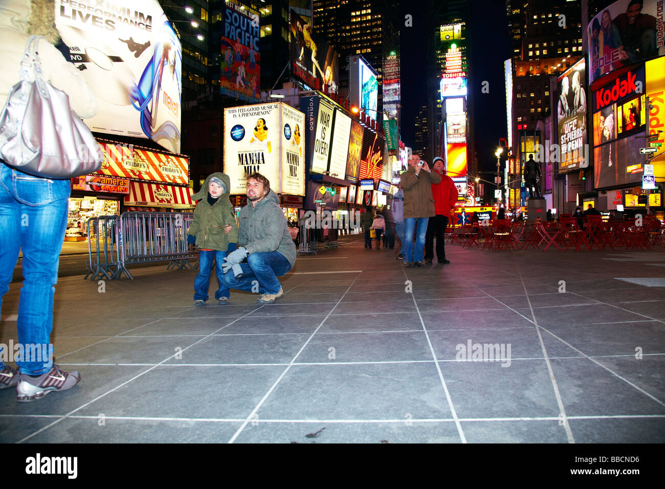 La lumière de Times Square, New York Banque D'Images