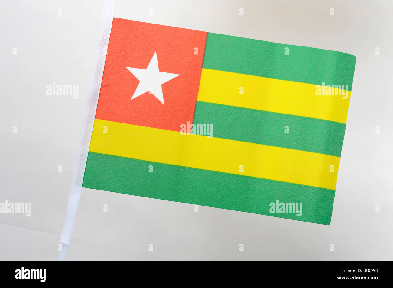 Drapeau national du Togo Banque D'Images