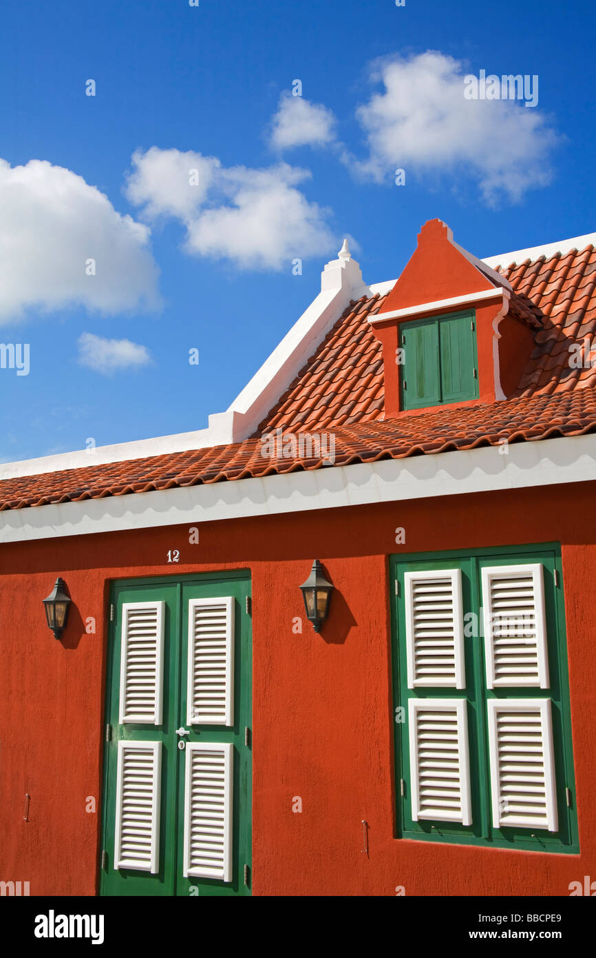 Musée d'histoire locale ; Architecture, Oranjestad, Aruba Île, Royaume des Pays-Bas. Banque D'Images