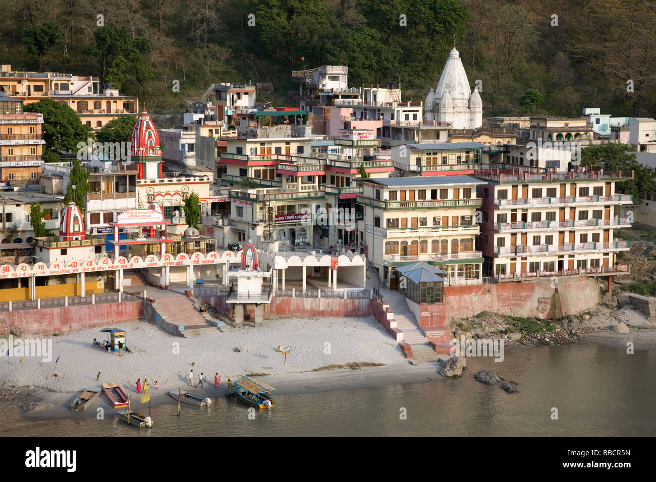 Sant Sewa Ashram. Lakshman Jhula. Rishikesh. Uttarakhand. L'Inde Banque D'Images