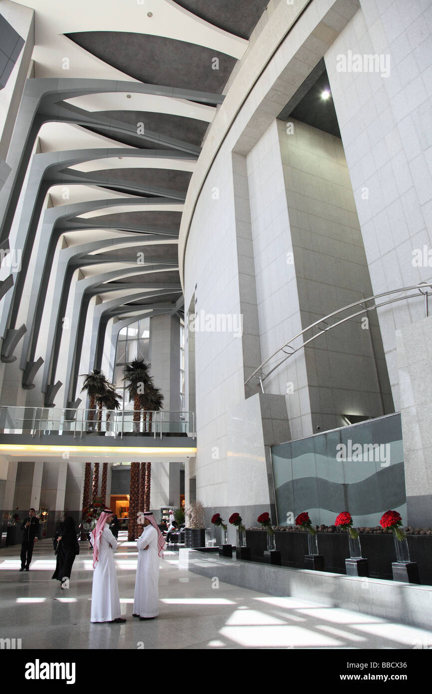 À l'intérieur de Kingdom Tower Riyad Arabie Saoudite Banque D'Images