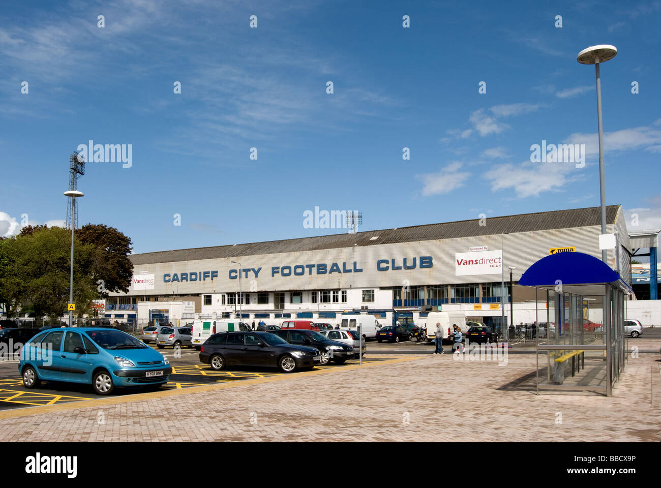 Ninian Park, stade de l'ancienne maison de Cardiff City Football Club. Le stade a été démoli Banque D'Images