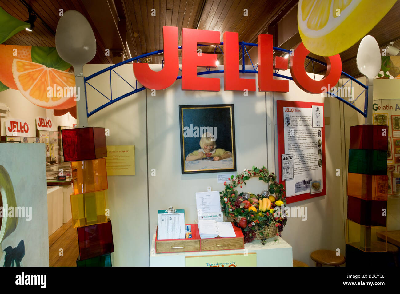 Jello Museum, LeRoy, New York, comté de Genesee Banque D'Images