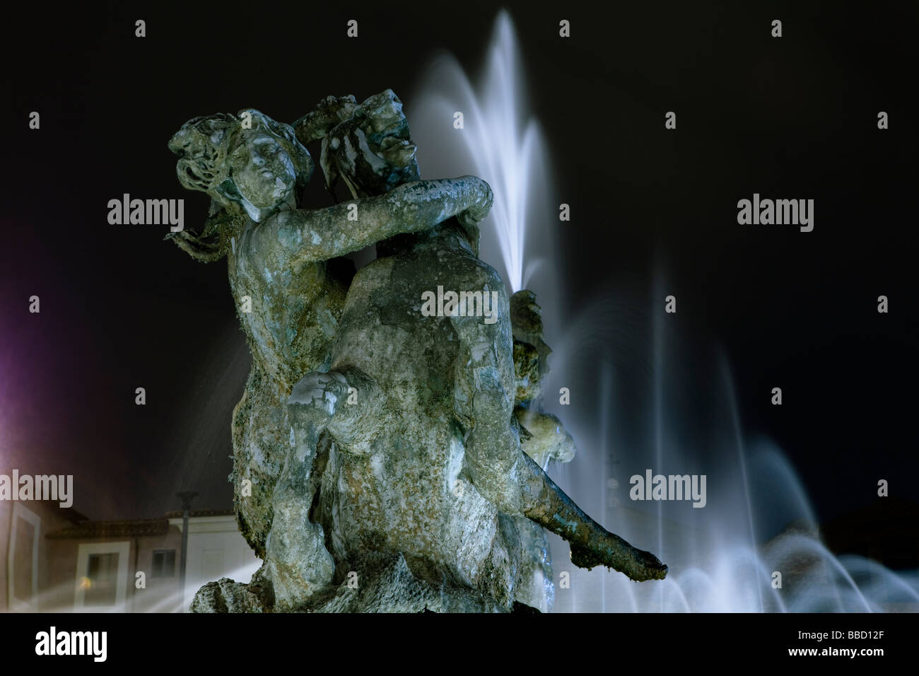 Fontaine des Naïades, près de la gare Termini, Rome, (Fontana delle Naiadi, Piazza della Republica), Rome, Italie, Europe Banque D'Images