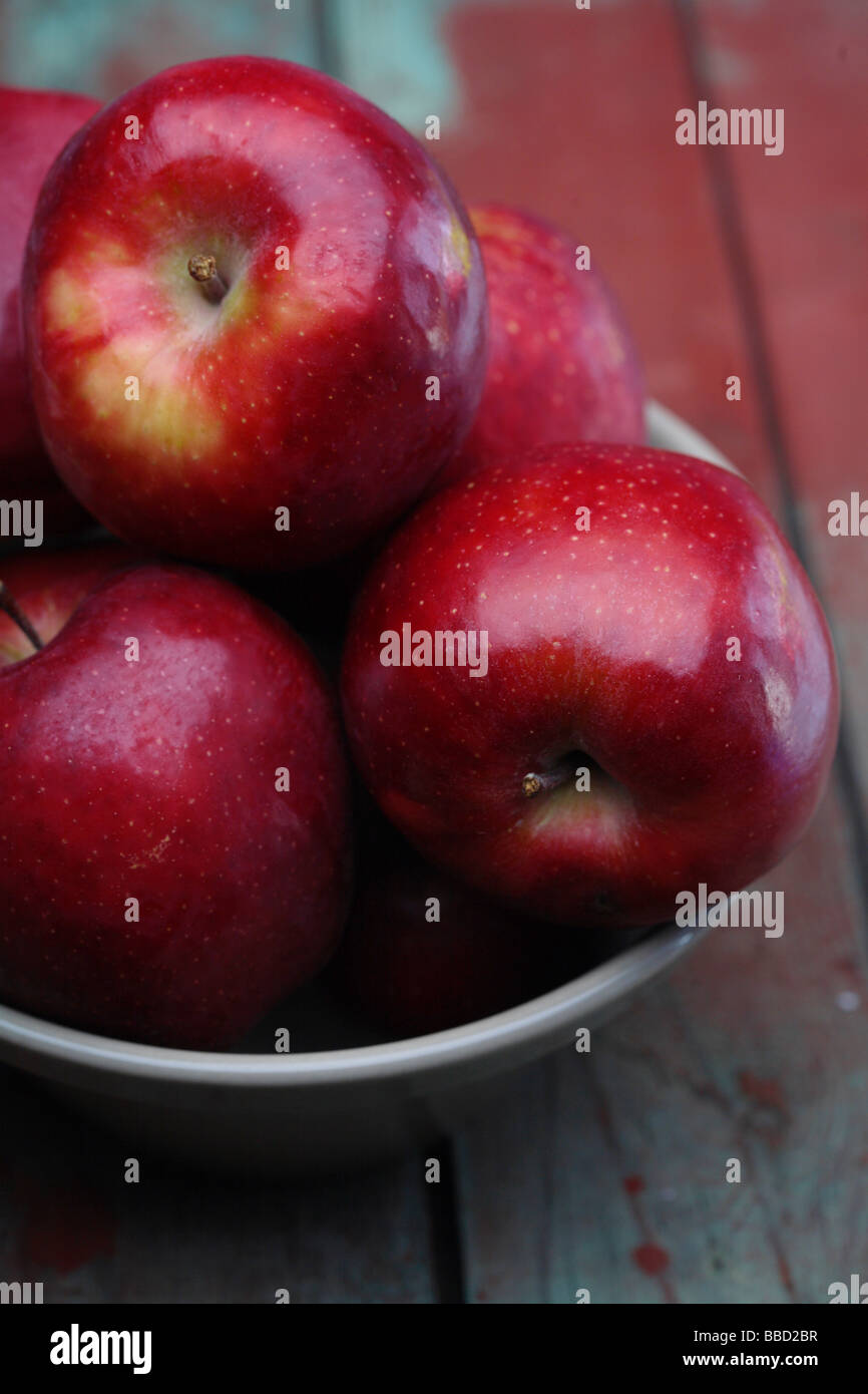 pomme rouge Banque D'Images