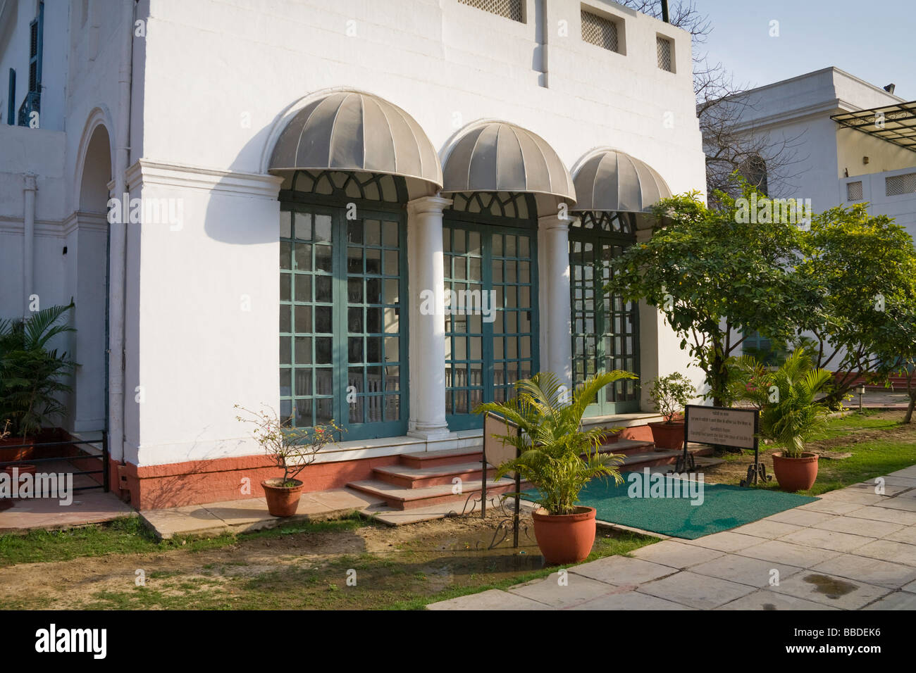 Gandhiji a prix à la Gandhi Smriti, où Gandhi a passé ses derniers 144 jours, 5 Tees January Marg, New Delhi, Delhi, Inde Banque D'Images