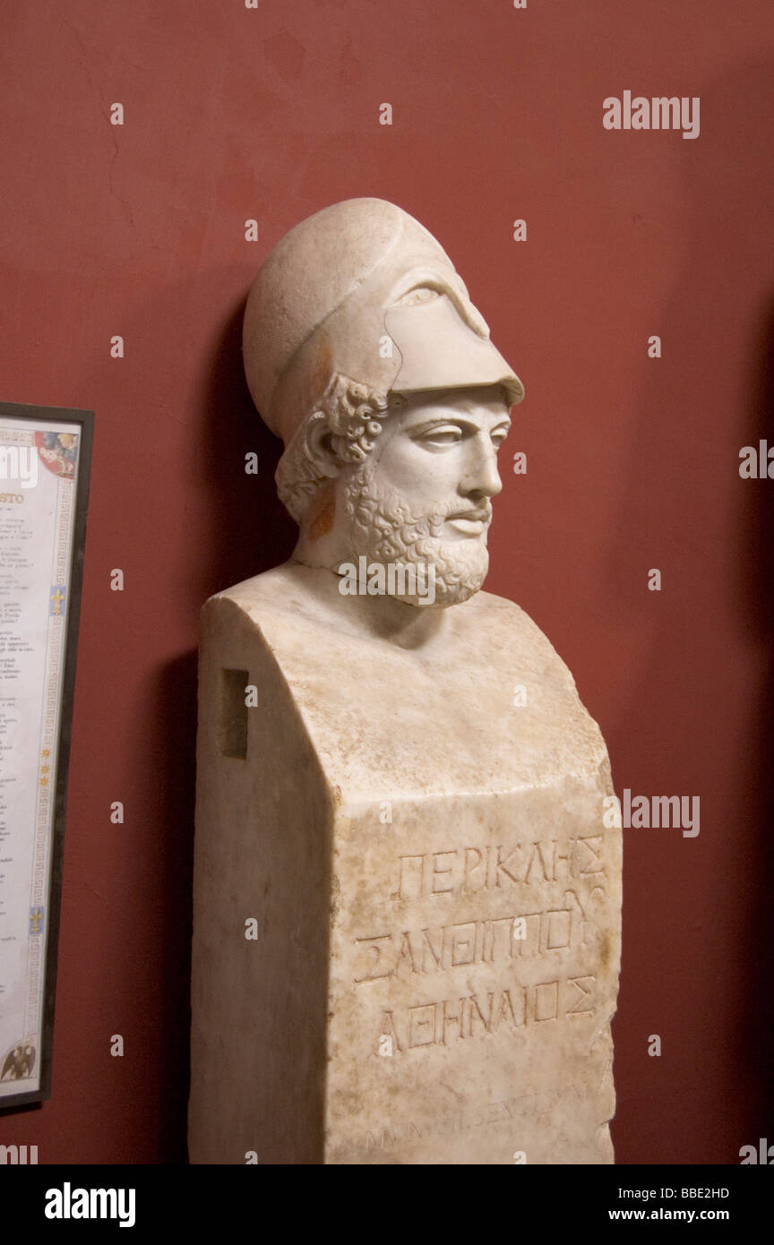 Copie romaine de Périclès bust Banque D'Images