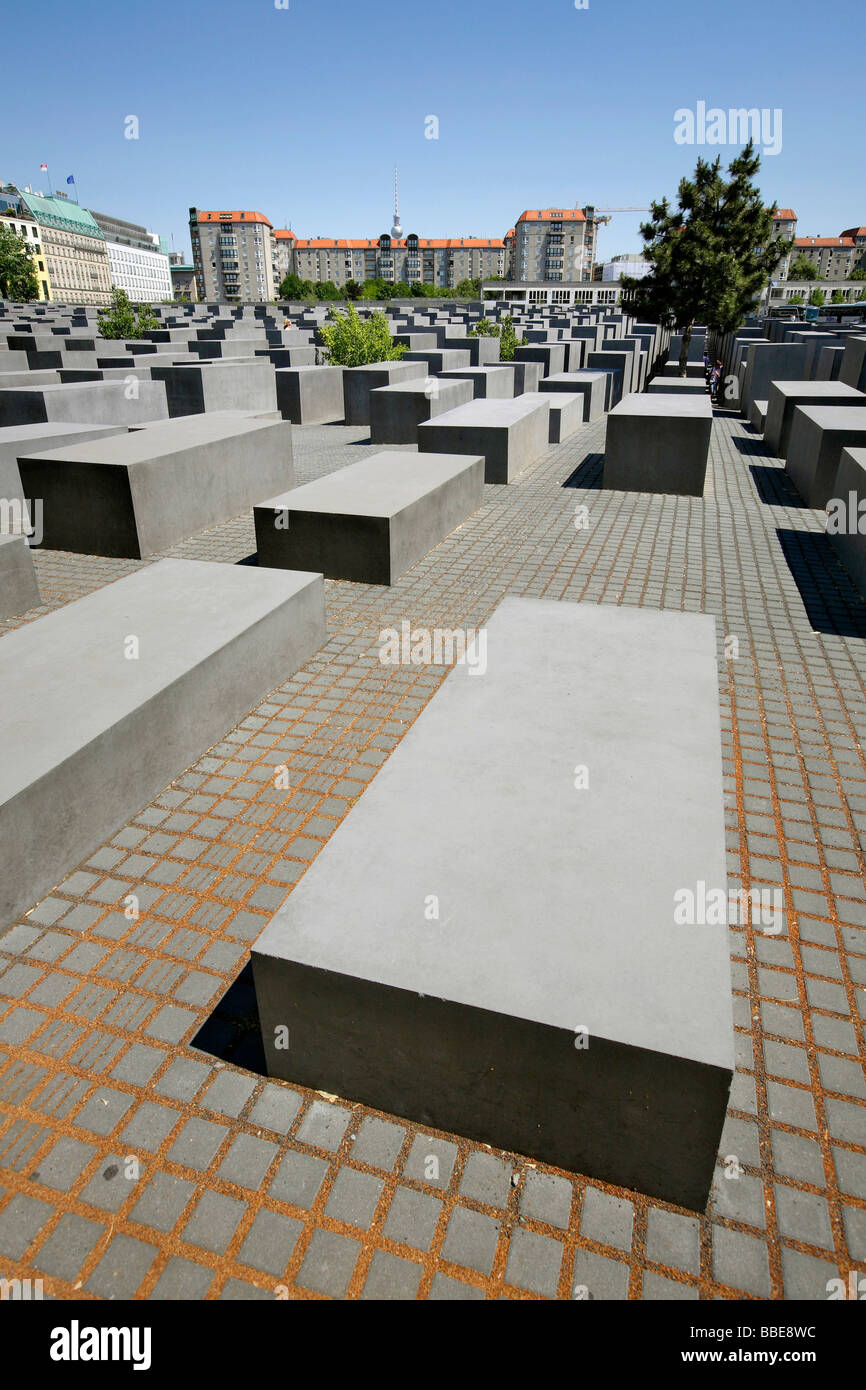 Mémorial aux Juifs assassinés d'Europe, Berlin, Germany, Europe Banque D'Images