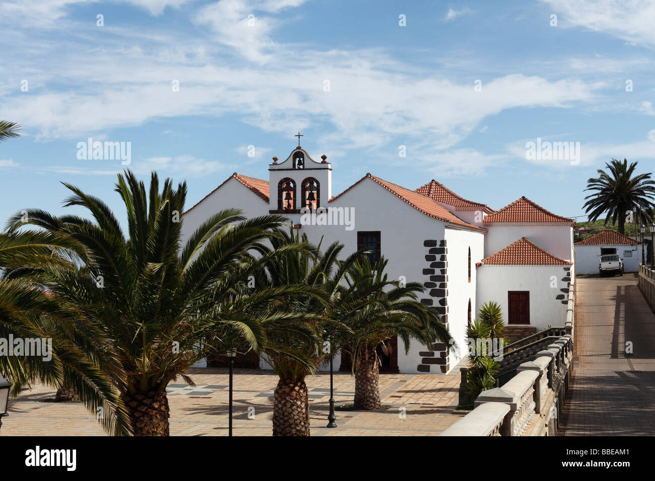 O Garafia Église Santo Domingo, La Palma, Canary Islands, Spain, Europe Banque D'Images