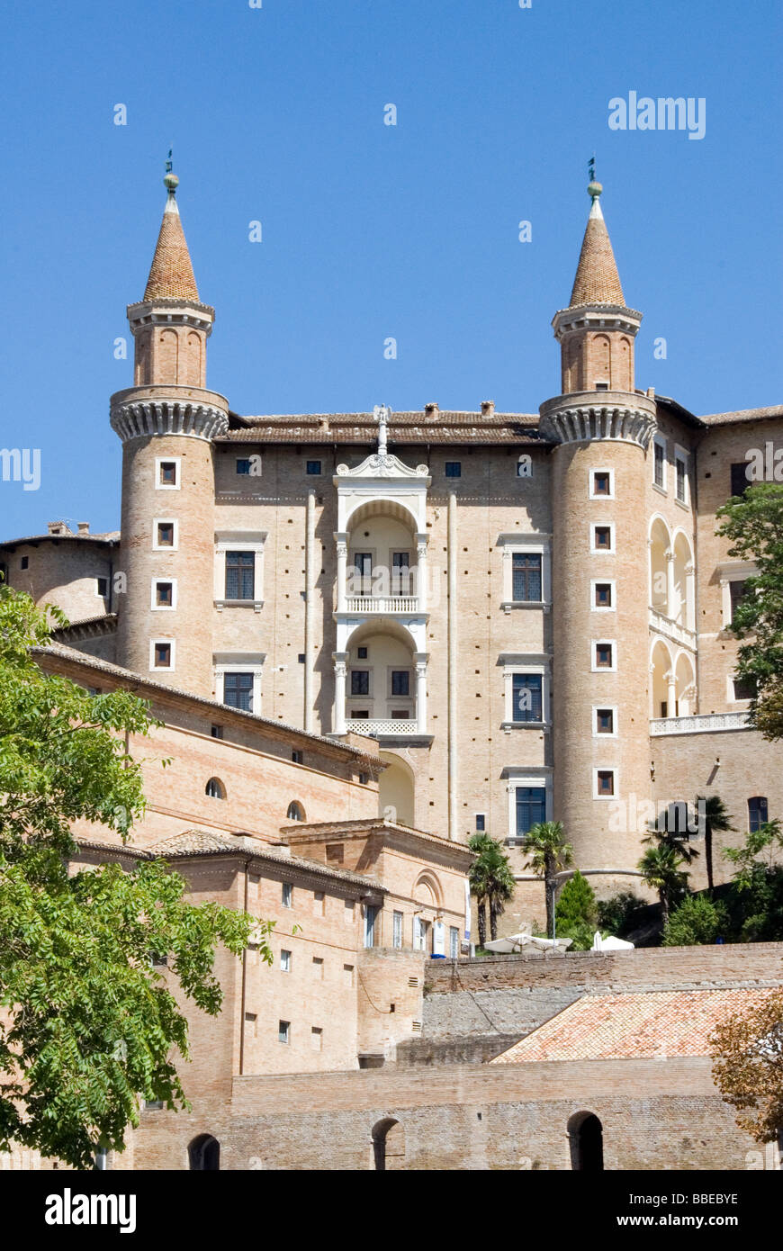 Palais Ducal Urbino Banque D'Images