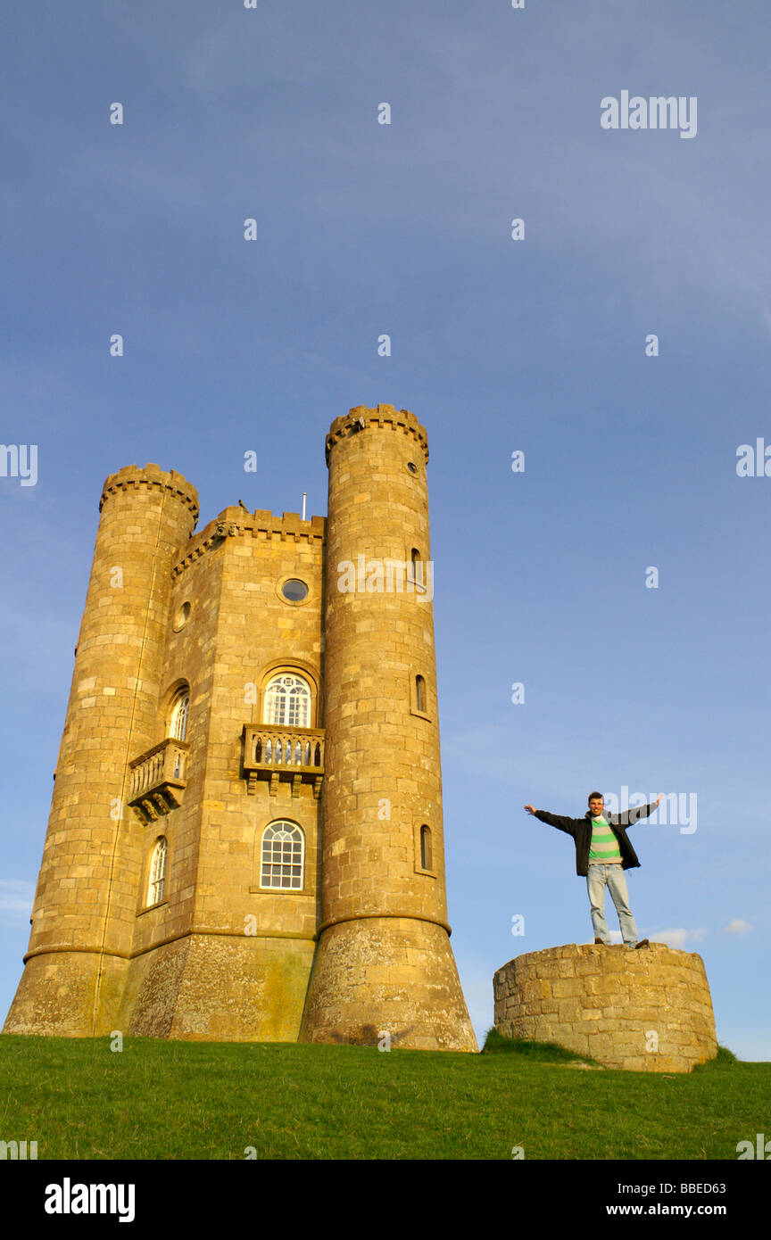 Près de Broadway Tower touristiques. Le Worcestershire Banque D'Images