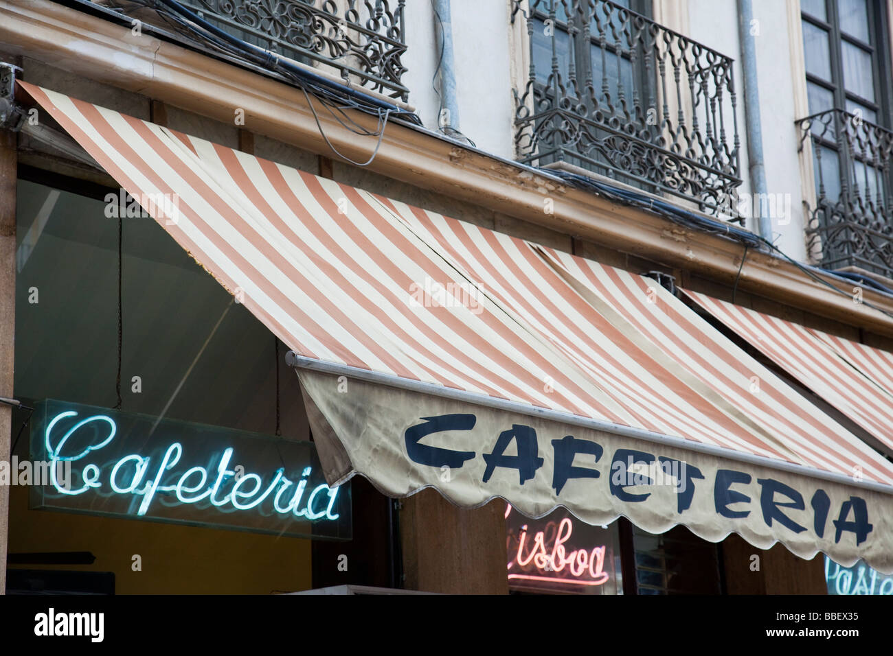 Un restaurant à Grenade Espagne Banque D'Images