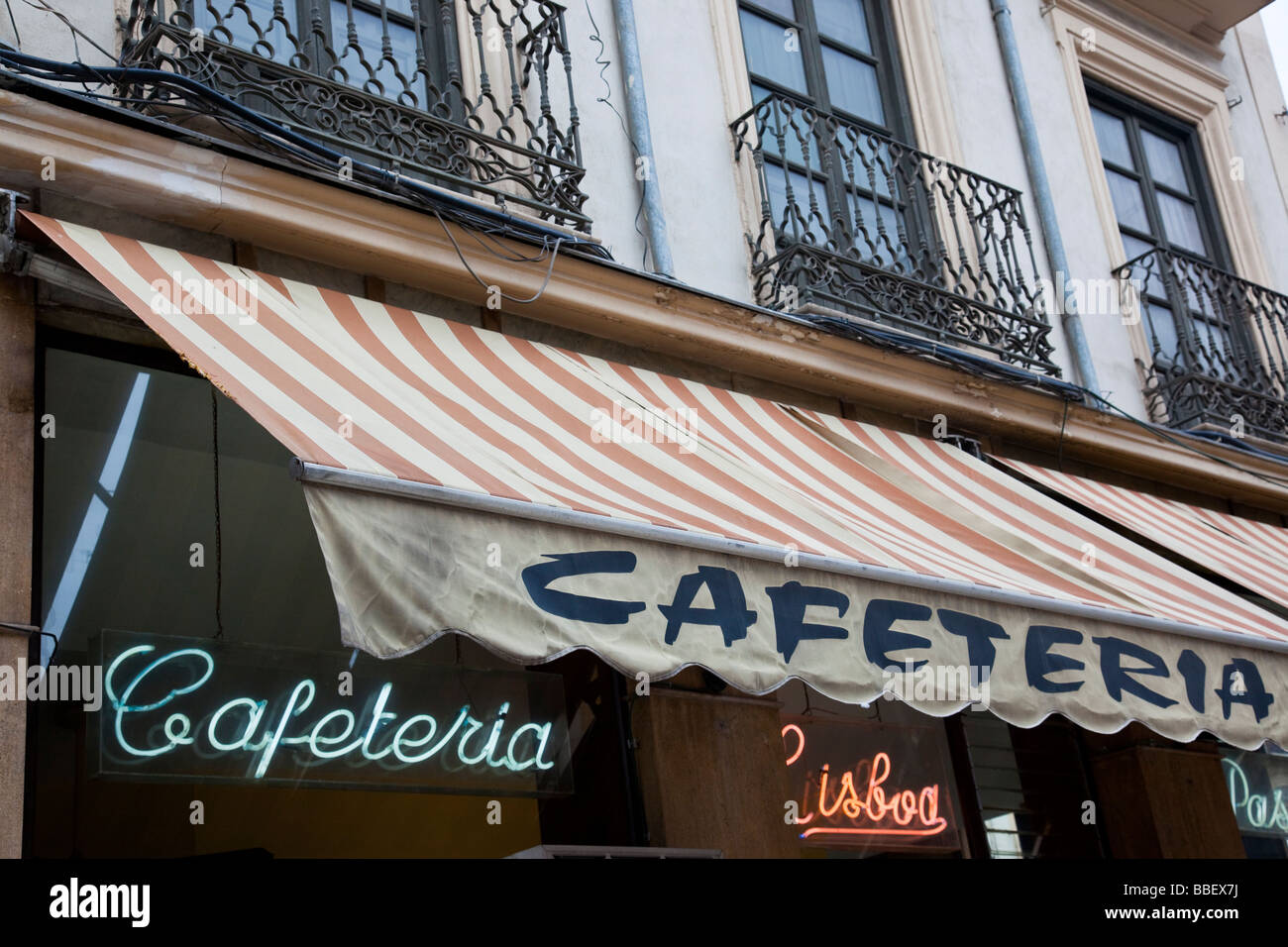 Un restaurant à Grenade Espagne Banque D'Images